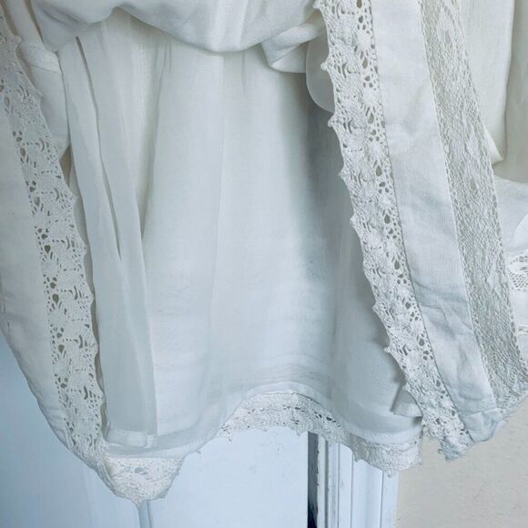 NWOT Forever 21 Boho Festival White Prairie Darling Dress | Size: L - Picture 7 of 12